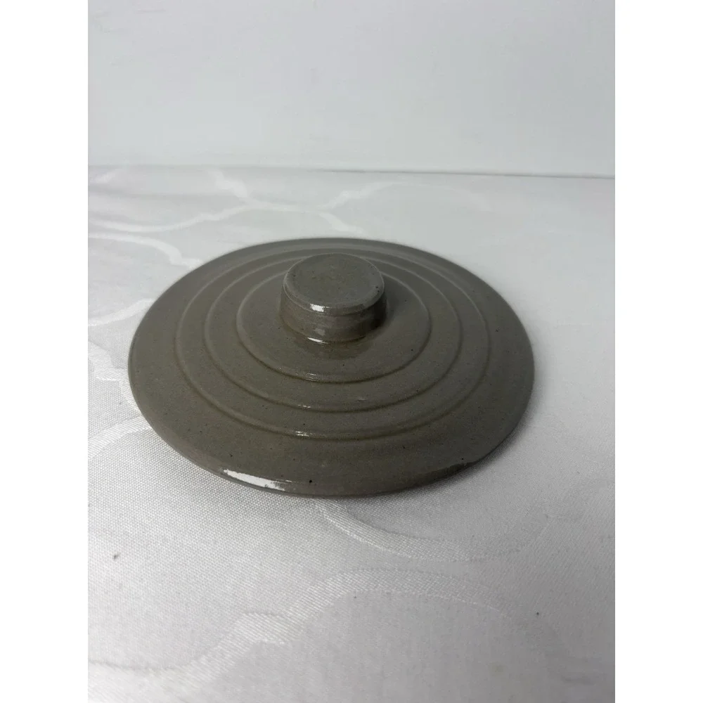 Beaumont Brothers Pottery (BBP) Butter Crock Bowl Stoneware W/Lid Signed 1995